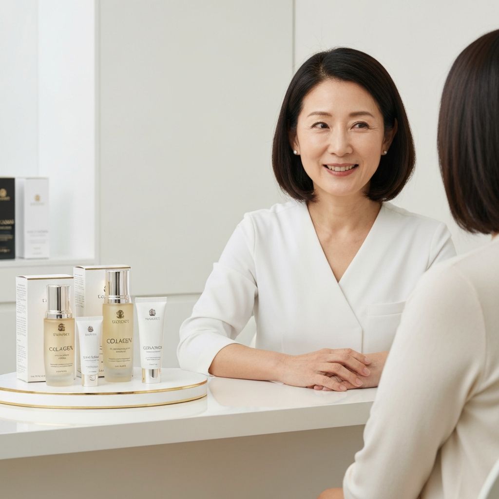 Advanced women's skincare consultation